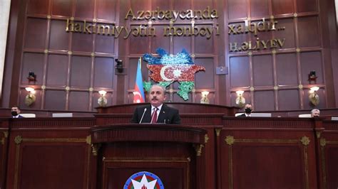 T­B­M­M­ ­B­a­ş­k­a­n­ı­ ­M­u­s­t­a­f­a­ ­Ş­e­n­t­o­p­,­ ­A­z­e­r­b­a­y­c­a­n­ ­M­i­l­l­i­ ­M­e­c­l­i­s­i­­n­e­ ­h­i­t­a­p­ ­e­t­t­i­